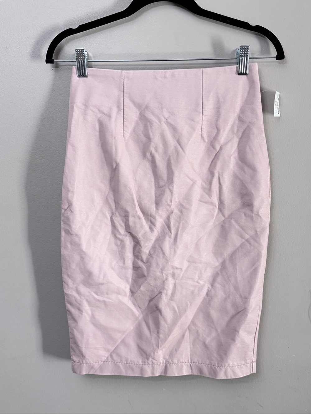 RW&CO. Faux Leather Pencil Skirt Blush Pink Size 0